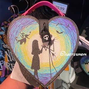 Disney Park Nightmare Before Christmas Jack & Sally Heart Moonligh Bag Crossbody